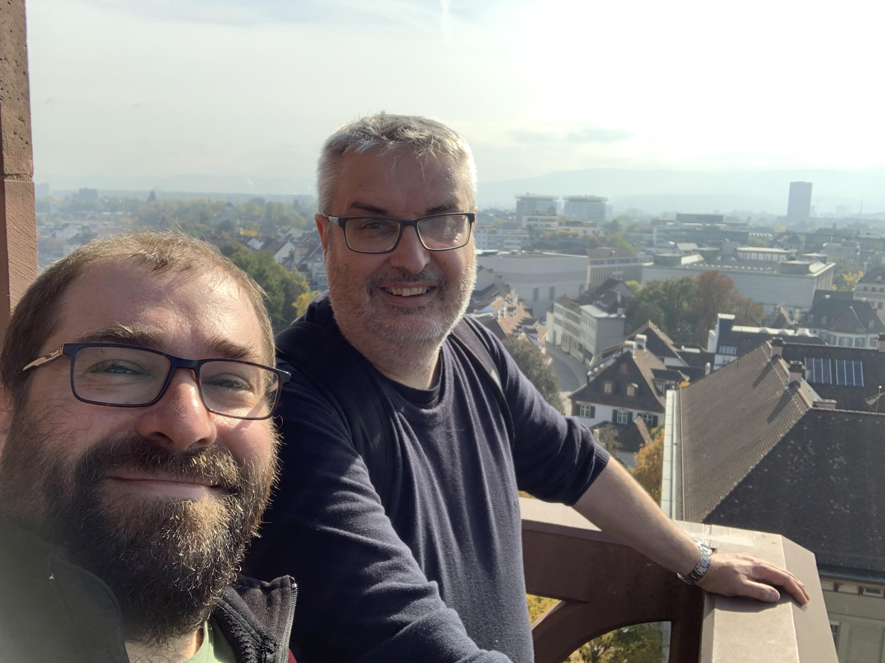 Simon and I on the Basler Münster